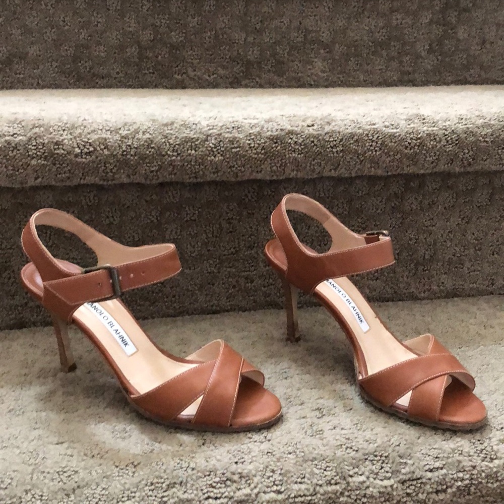 Manolo Blahnik Sandal with wooden heel - Picture 3 of 4